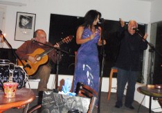 Miguel Delgado, Violeta Alemán y Carlos Jorgez inaugurando los Viernes Musicales